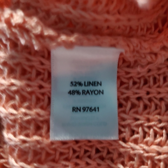 J Jill Sweater Top Salmon Orange XS NWOT - Picture 11 of 12